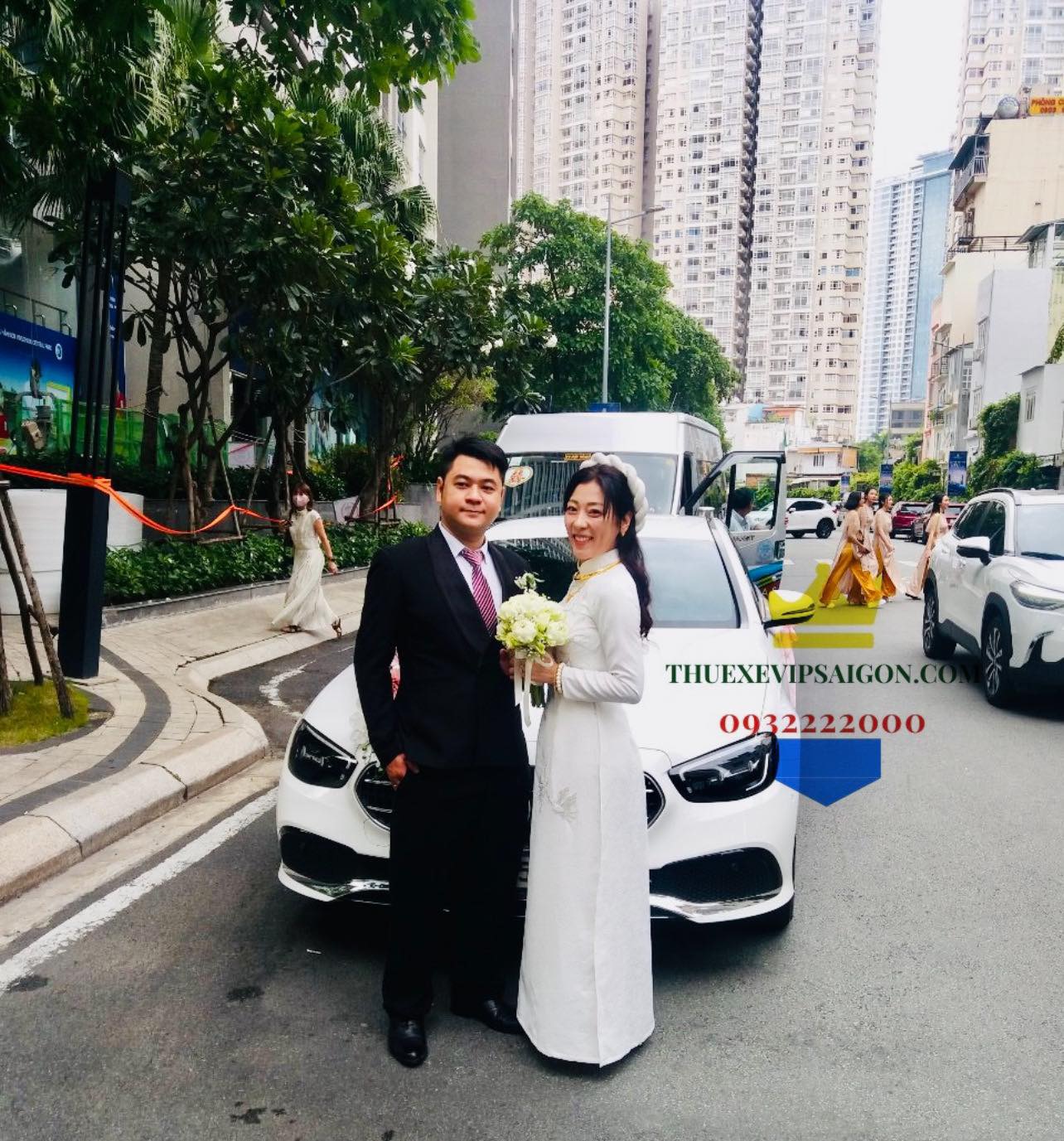 Công ty Vip Cars Bảo Dương cho thuê xe cưới Mercedes ngày 7/9/2022