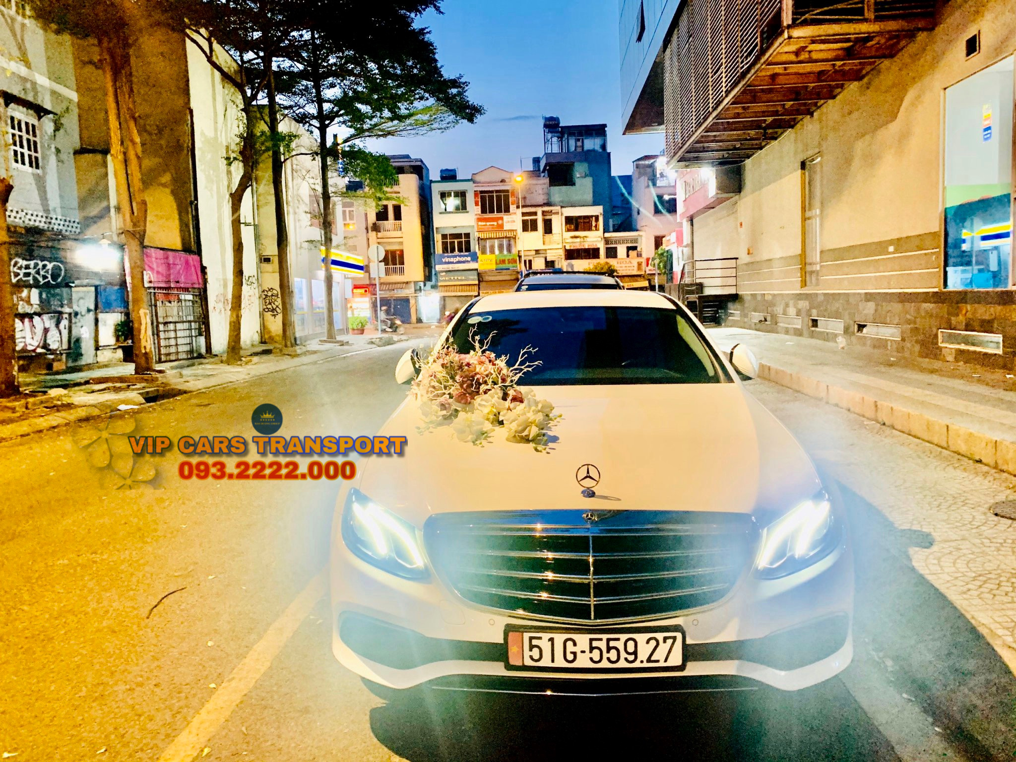 Vip Cars Bảo Dương cho thuê xe cưới hạng sang Mercedes sáng thứ hai 13/1/2020