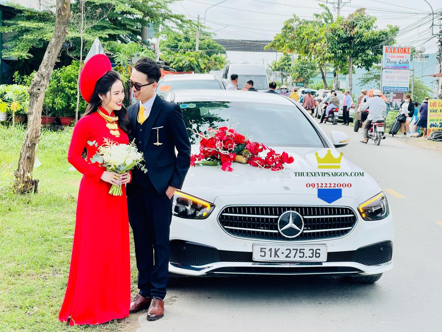 Thuexevipsaigon cho thuê xe cưới Mercedes ngày 9/7/2022