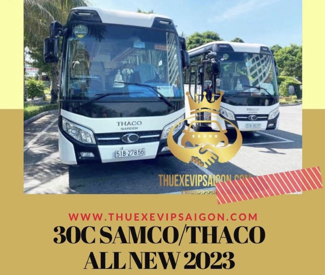 Dòng xe cưới 30 CHỖ SAMCO NEW 2023