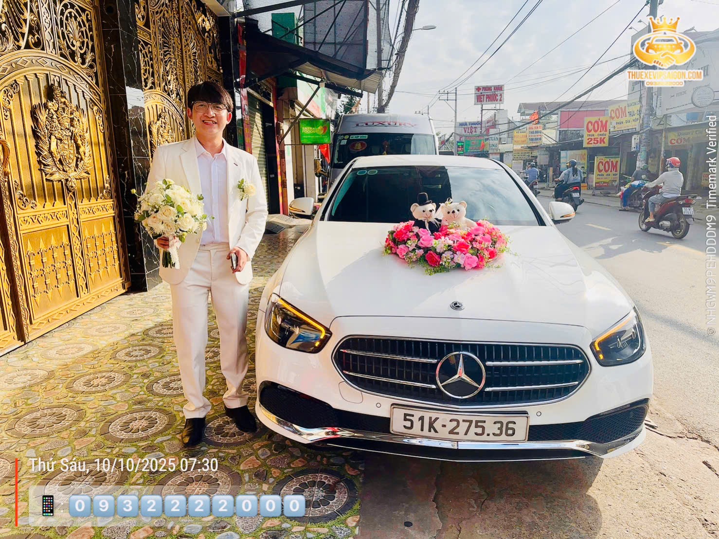 Tập đoàn Bảo Dương cho thuê xe cưới Mercedes ngày 10/10/2025