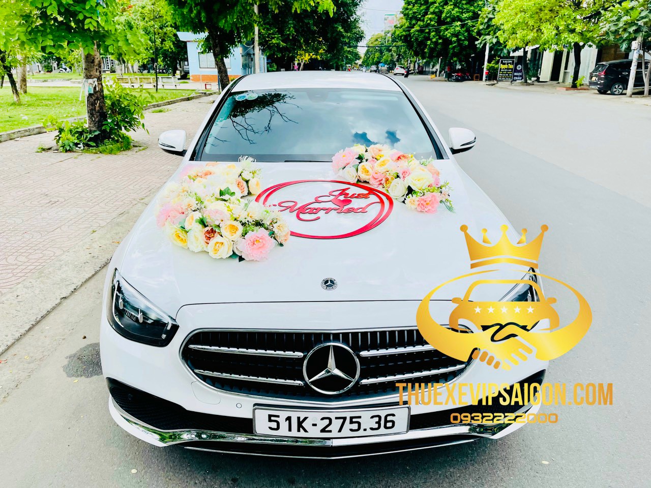 Công ty Vip Cars Bảo Dương cho thuê xe cưới Mercedes ngày 1/7/2023