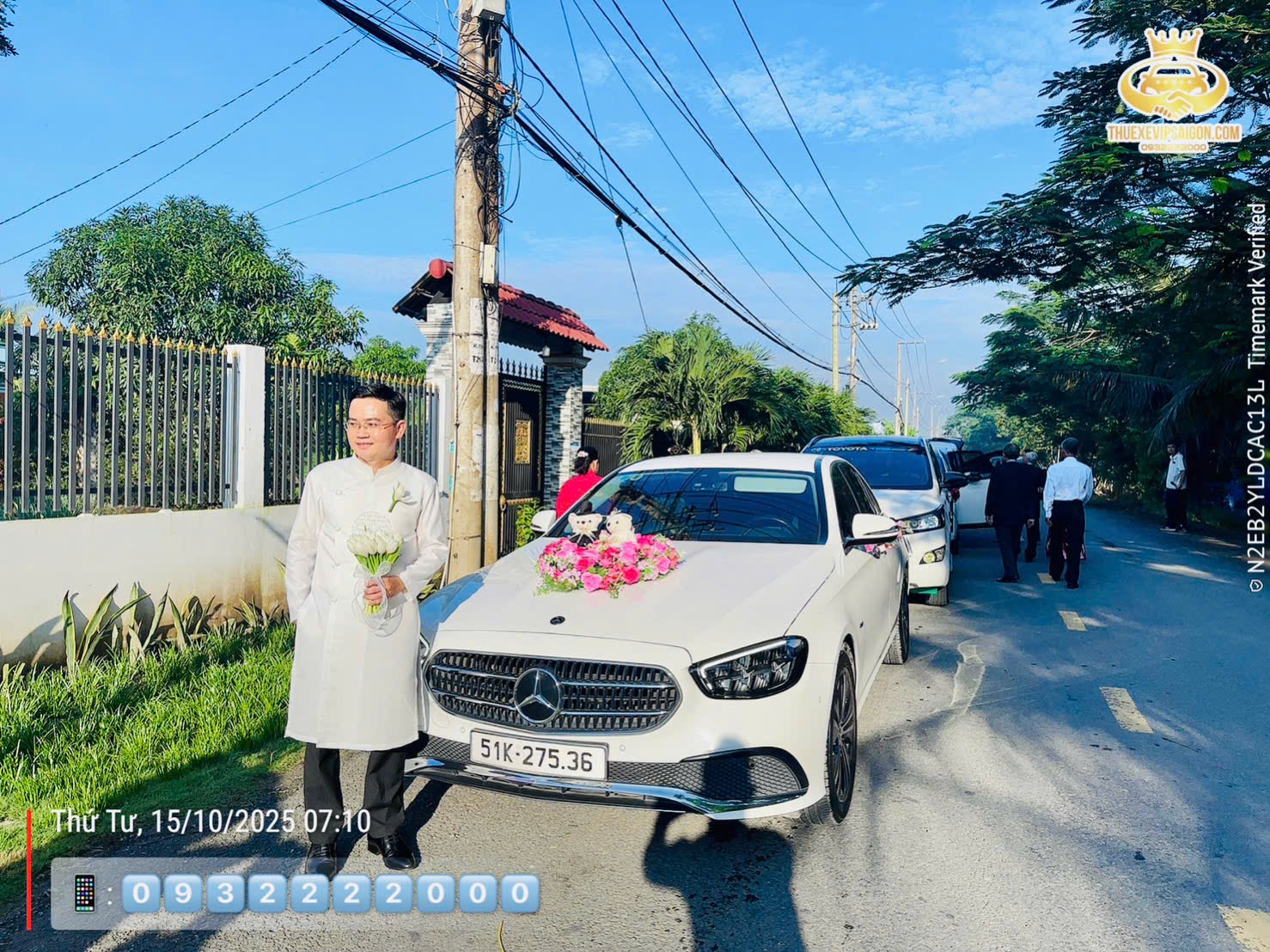 Tập đoàn Bảo Dương cho thuê xe cưới Mercedes ngày 15/10/2025