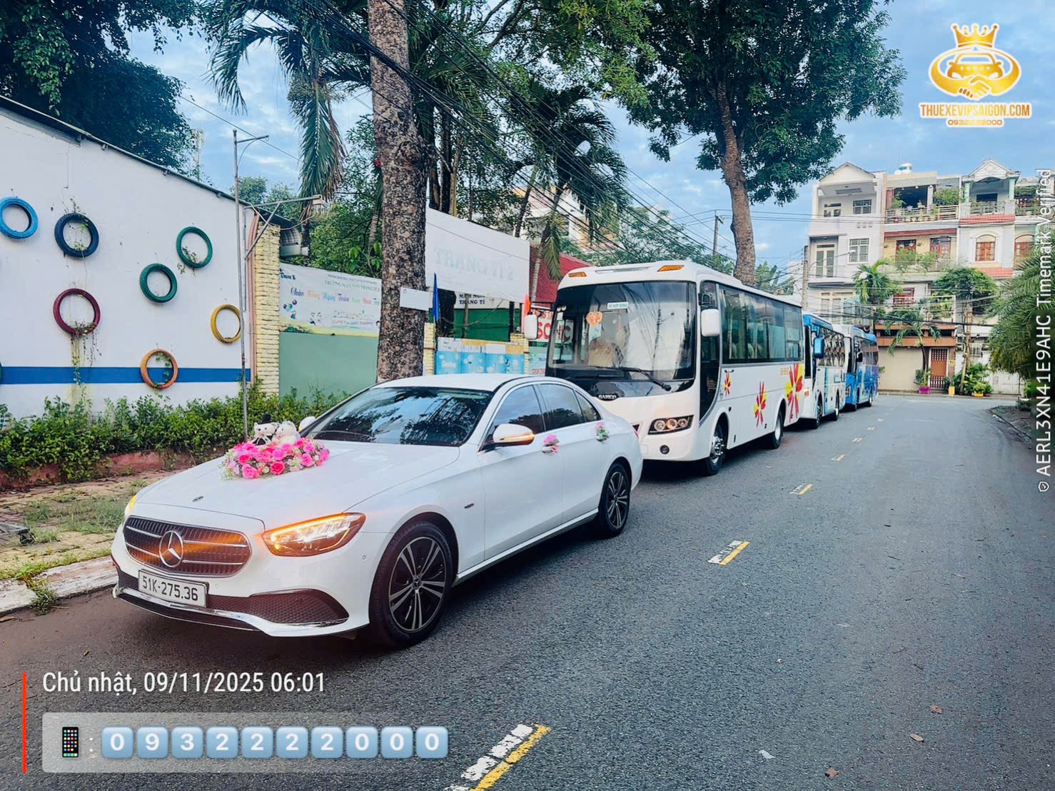 Tập đoàn Bảo Dương cho thuê xe cưới Mercedes ngày 9/11/2025