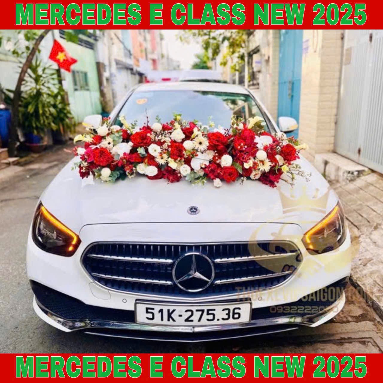 Tập đoàn Bảo Dương cho thuê xe cưới Mercedes E Class ngày 10/4/2025